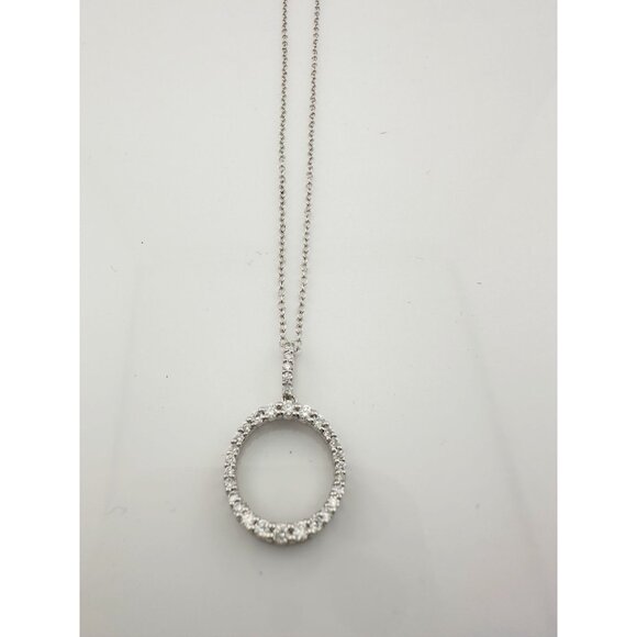 Radiant Circle of Life Eternity Necklace - 1/2 Carat Lab Created Diamonds - Ster - Picture 8 of 13